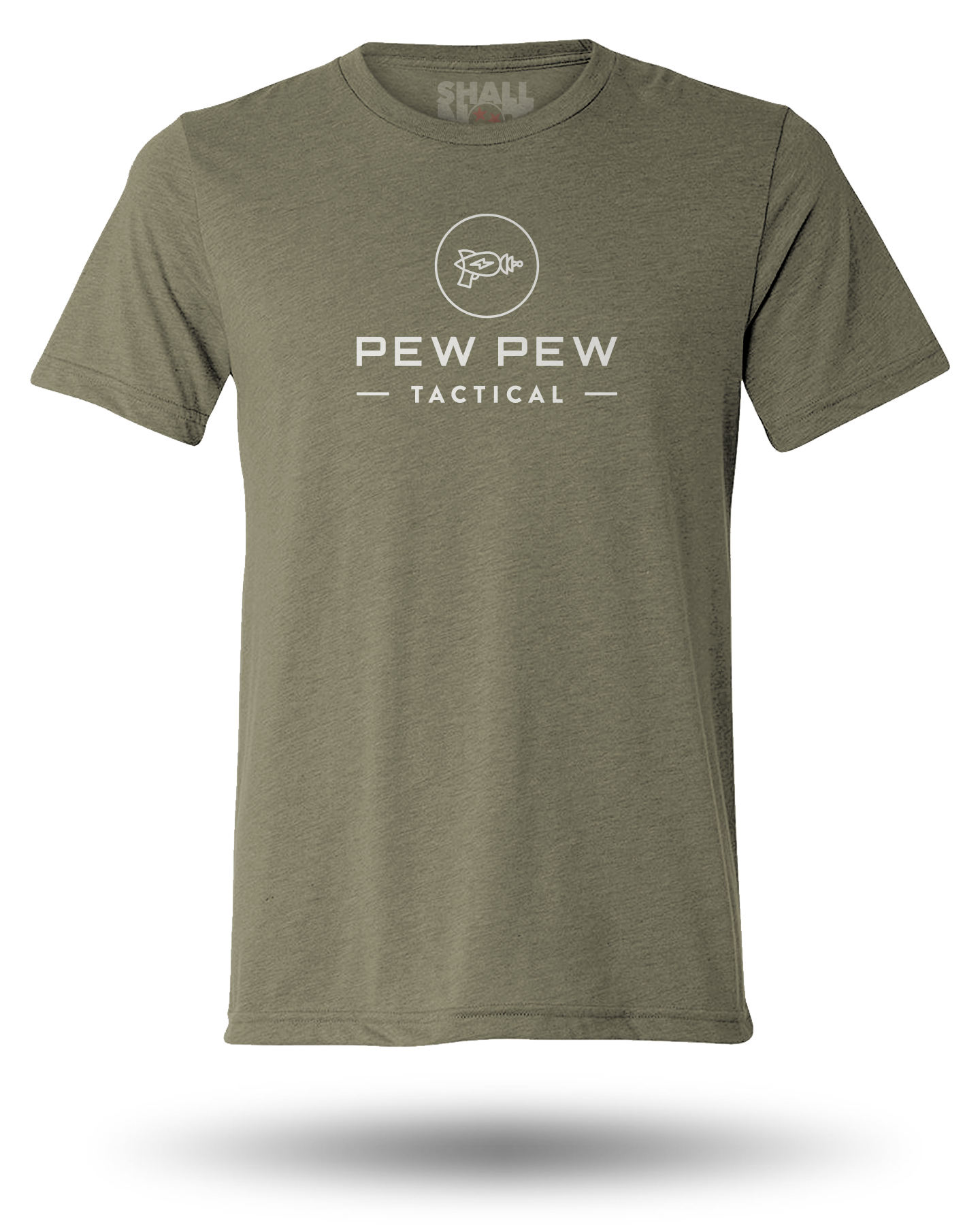 PEW PEW TACTICAL ORIGINAL TEE - MILITARY GREEN & WHITE