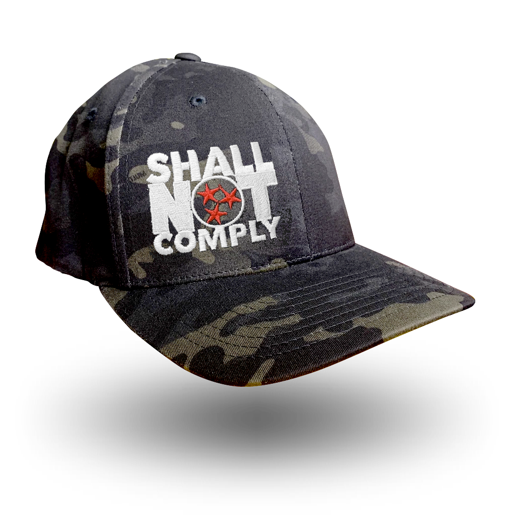 Shall Not Comply FLEXFIT Black Multicam Hat