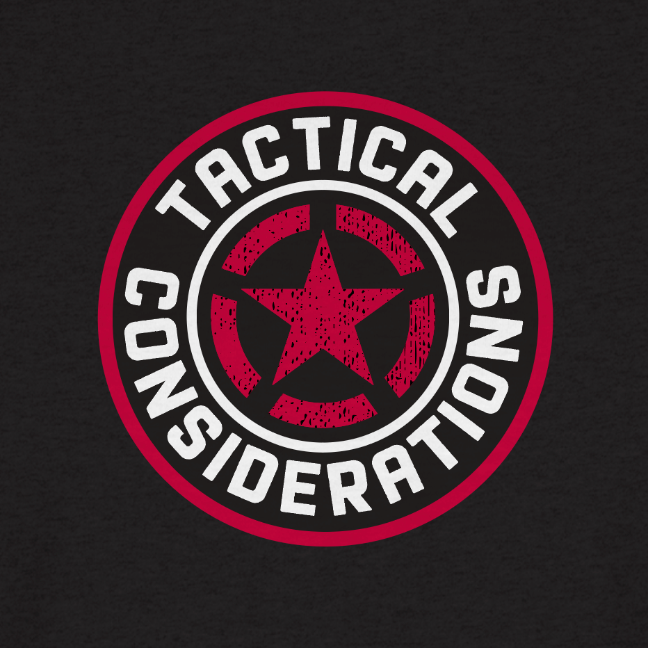 TACTICAL CONSIDERATIONS LOGO TEE - BLACK