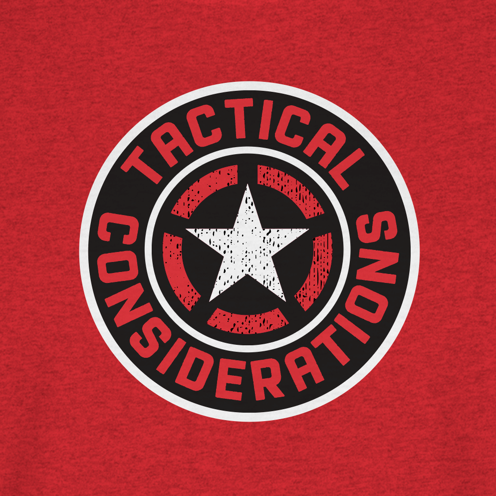 TACTICAL CONSIDERATIONS LOGO TEE - RED