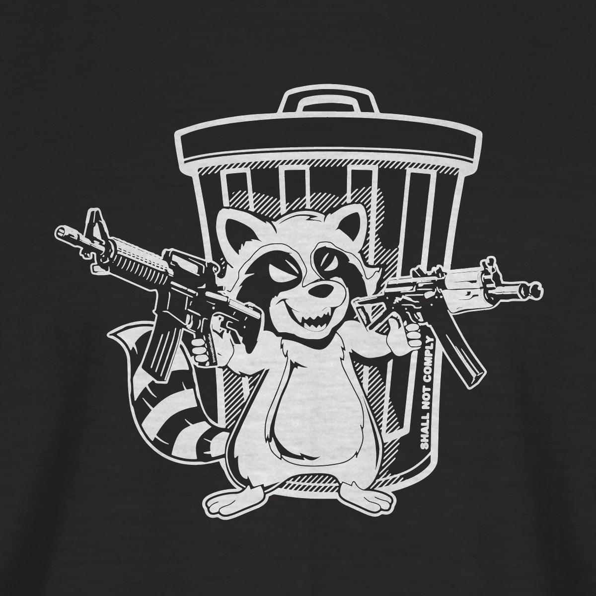 TRASH PANDA TEE - BLACK