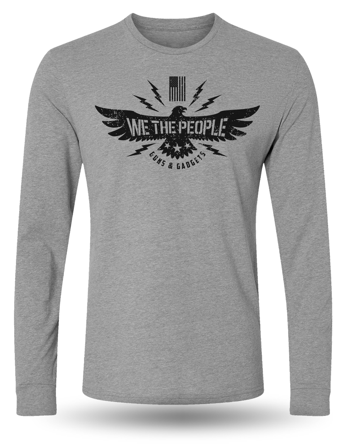 GUNS AND GADGETS WE THE PEOPLE LONG SLEEVE - GRAY