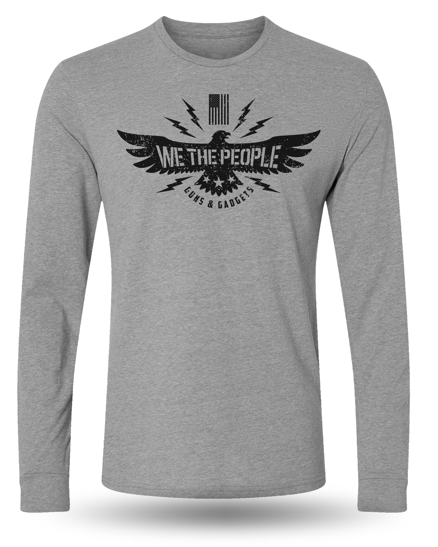 GUNS AND GADGETS WE THE PEOPLE LONG SLEEVE - GRAY